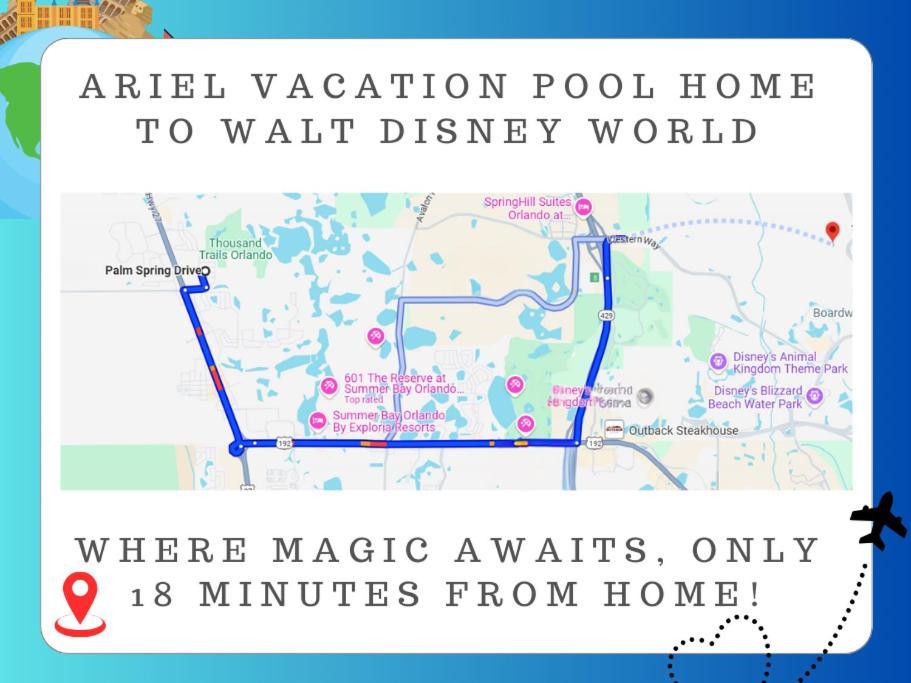 Ariel Private Pool Home Wspa Orlando Exteriör bild