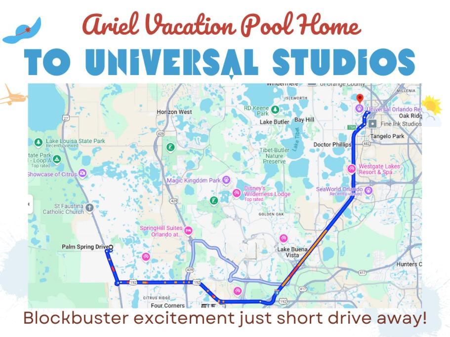 Ariel Private Pool Home Wspa Orlando Exteriör bild